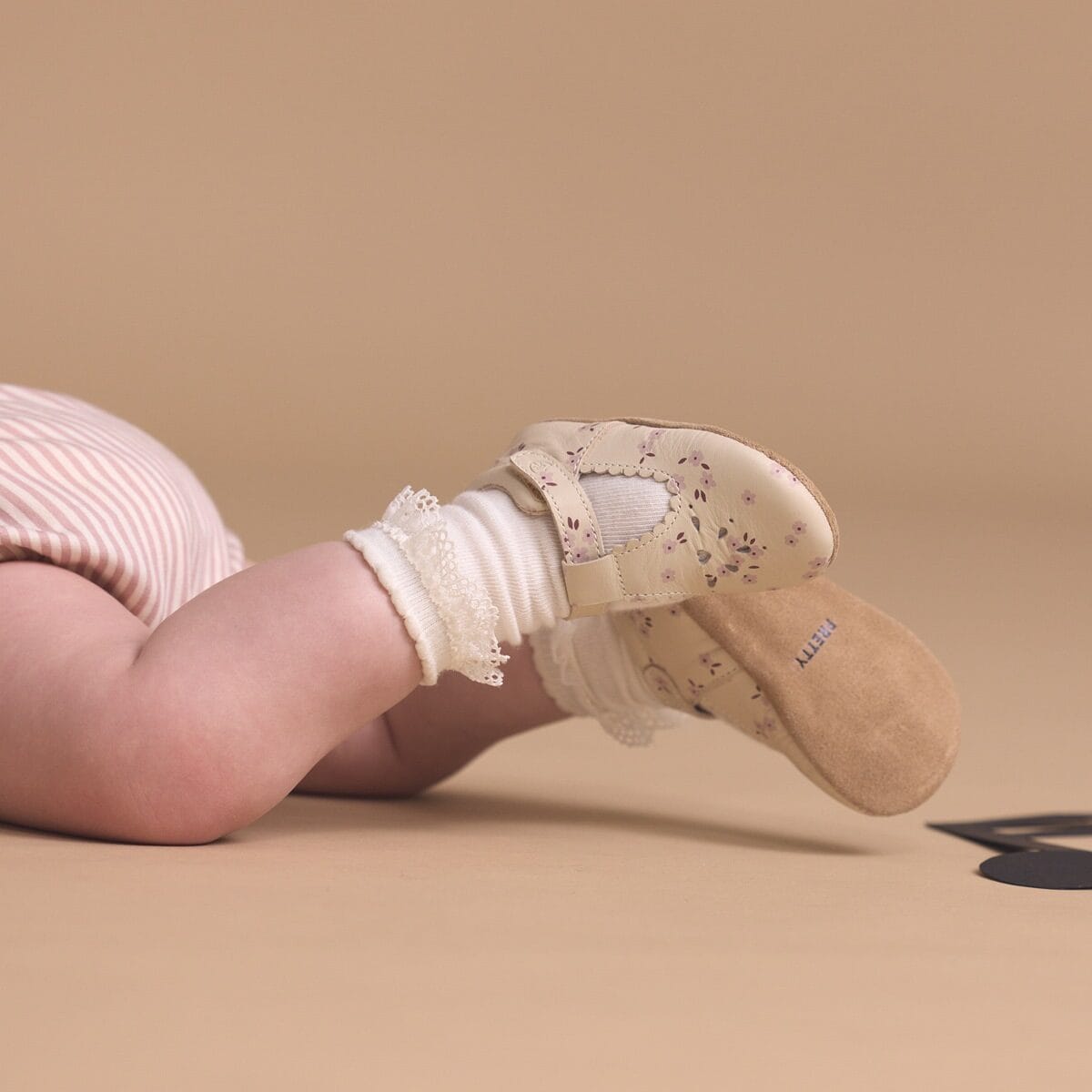 Pretty Brave Baby Shoes MORGAN Winter Bloom T-Bar