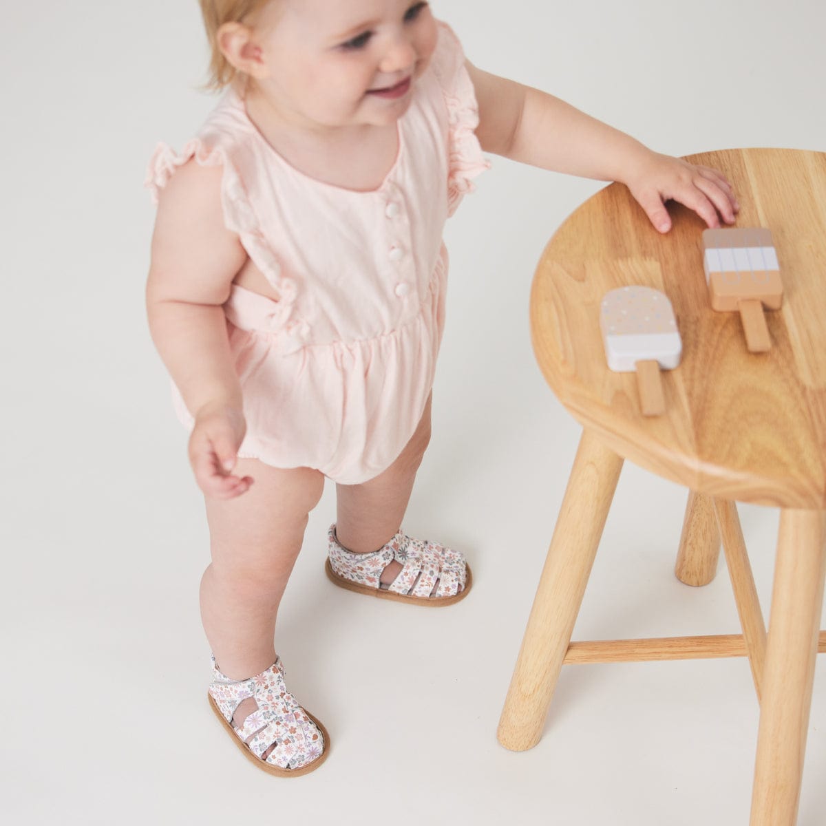 Pretty Brave Baby Shoes Rio Sandal in Botanical
