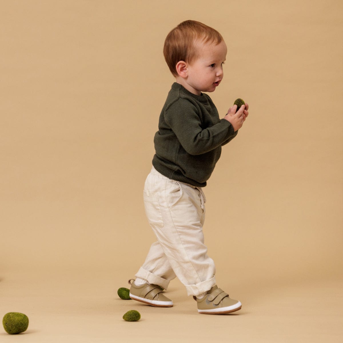 Pretty Brave Baby Shoes Scout in Sage