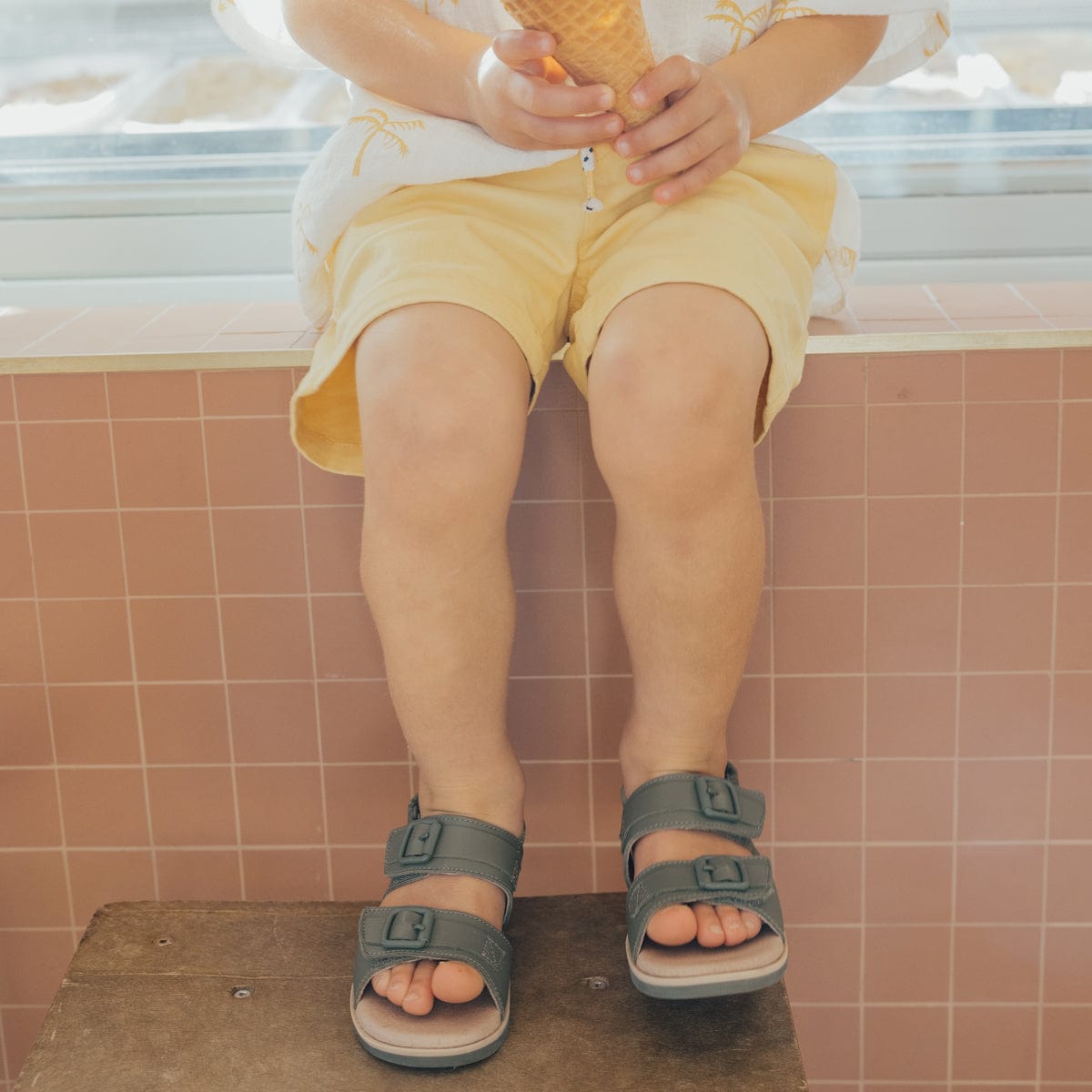 Pretty Brave Boys Shoes Alex Sandal in Khaki