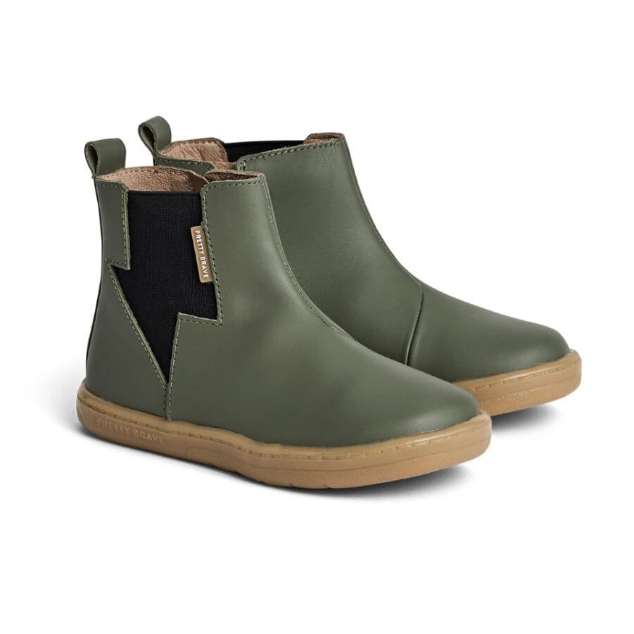 Pretty Brave Boys Shoes Electric Boot in Khaki