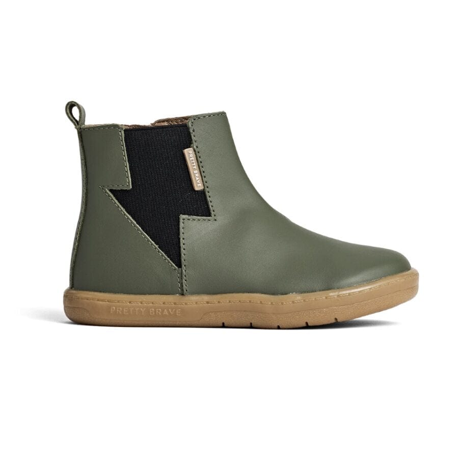 Pretty Brave Boys Shoes Electric Boot in Khaki