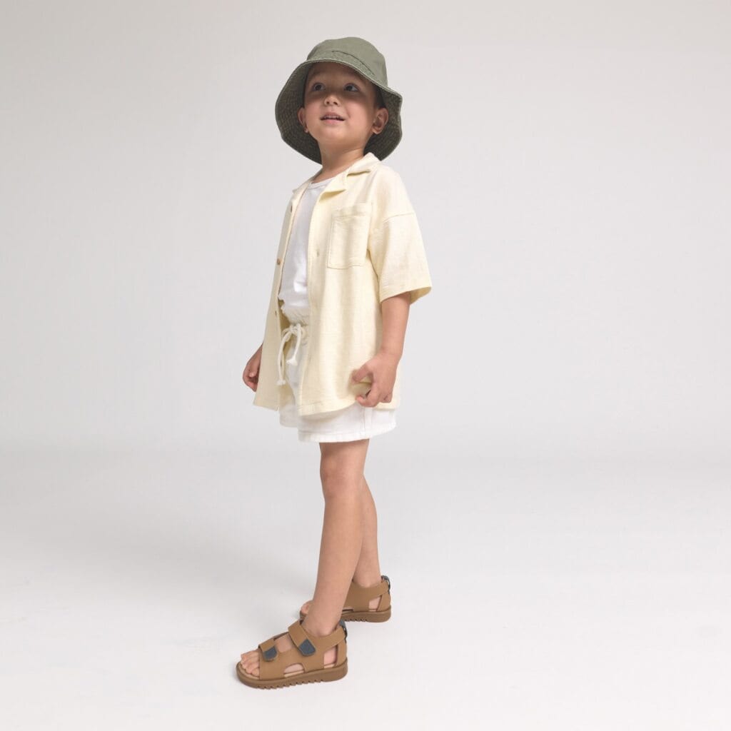 Pretty Brave Boys Shoes Finley Tan Sandal