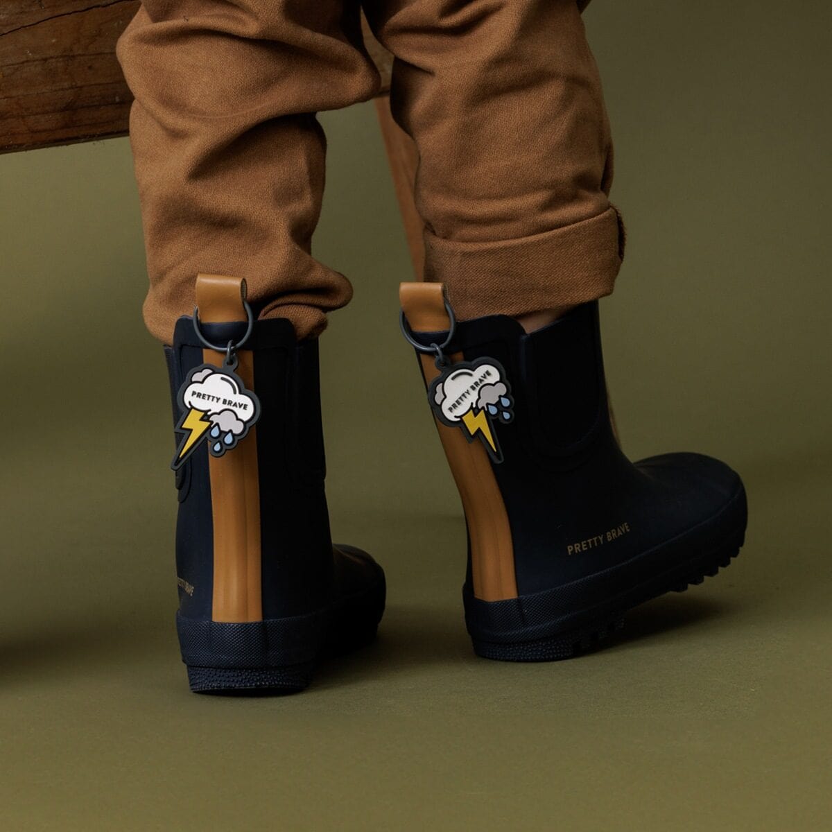 Pretty Brave Boys Shoes Puddle Boot in Indigo