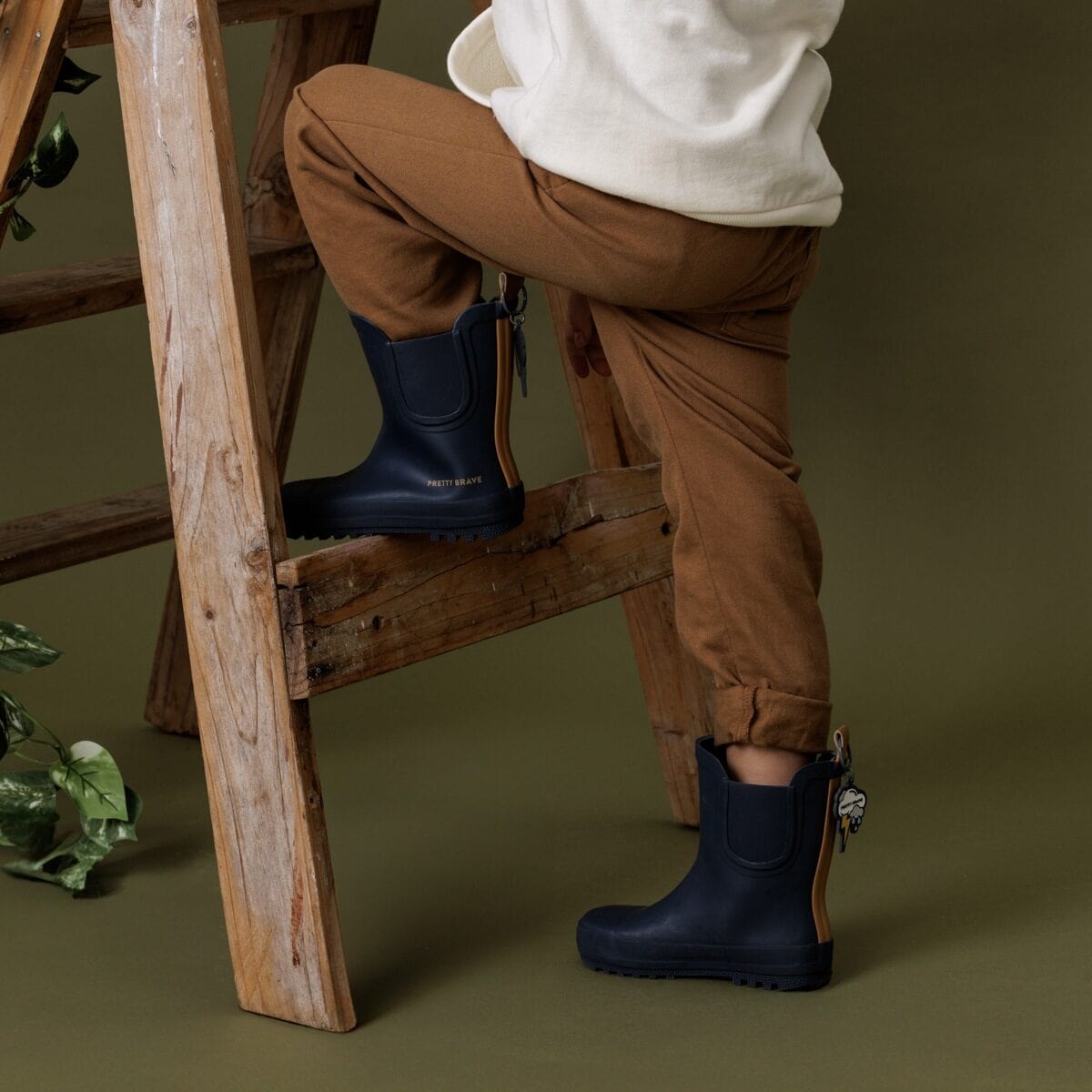 Pretty Brave Boys Shoes Puddle Boot in Indigo