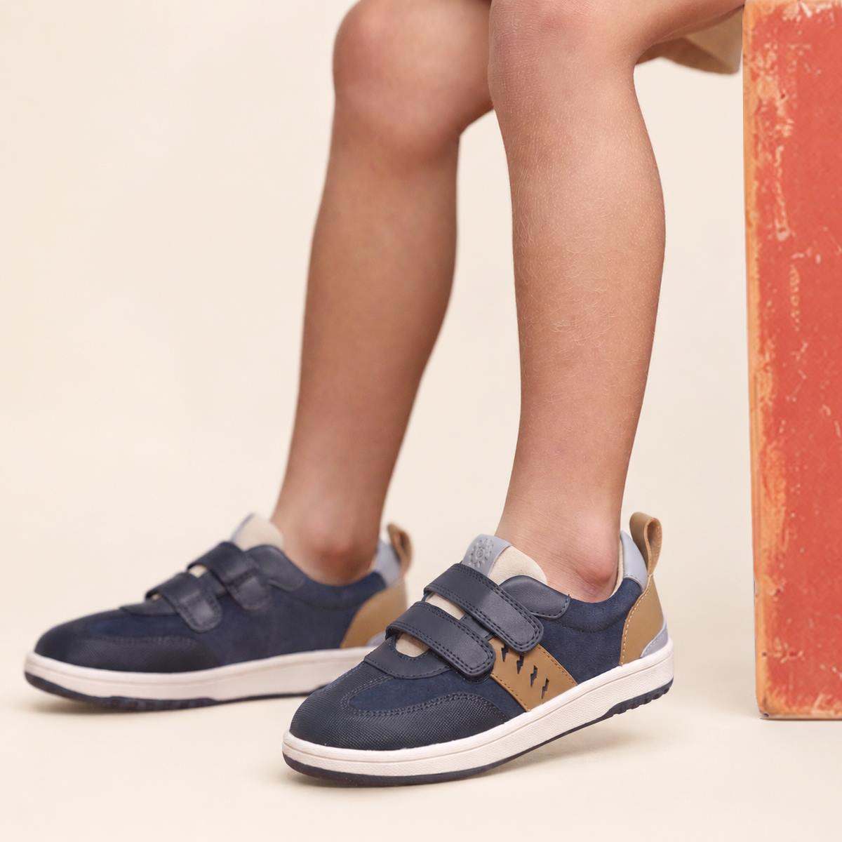 Pretty Brave Boys Shoes RIVER Indigo Tan