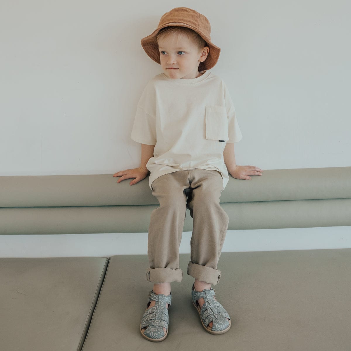 Pretty Brave Boys Shoes Rocco Sandal in Blue Ripple