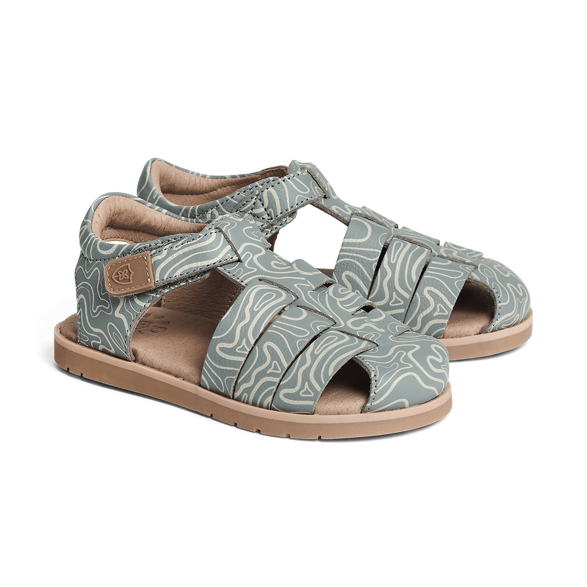 Pretty Brave Boys Shoes Rocco Sandal in Blue Ripple