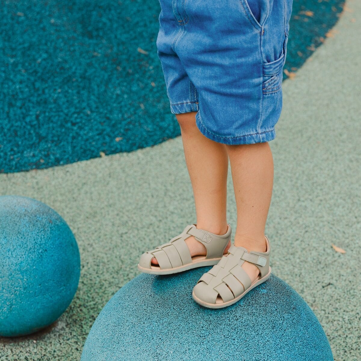 Pretty Brave Boys Shoes Rocco Sandal in Sage