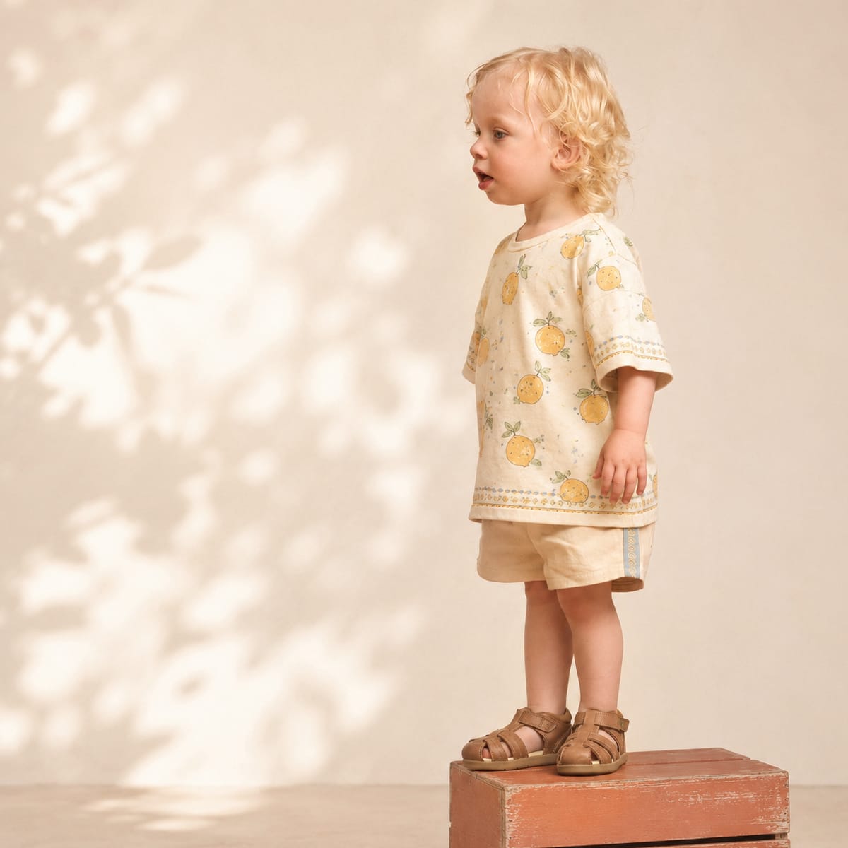 Pretty Brave Boys Shoes Theo Caramel Sandal