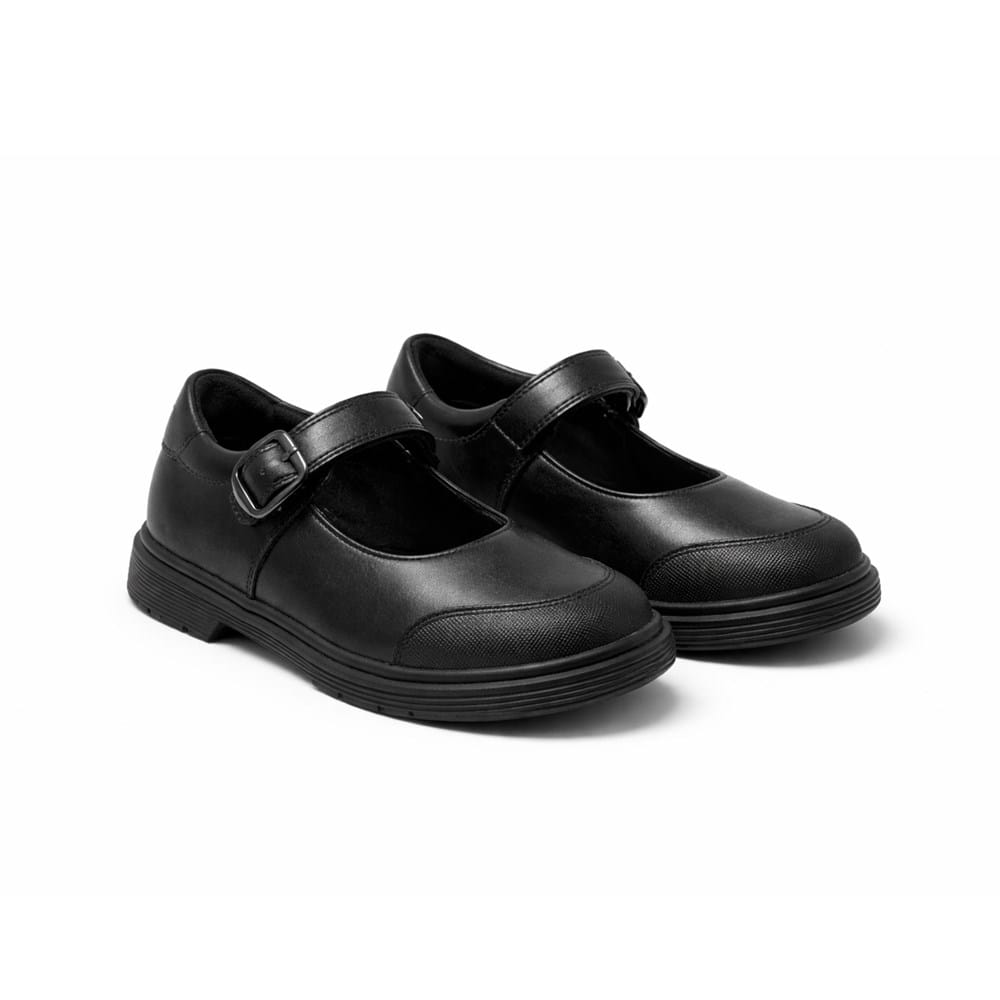 Pretty Brave Girls Shoes EU28 Jane Black School Shoe