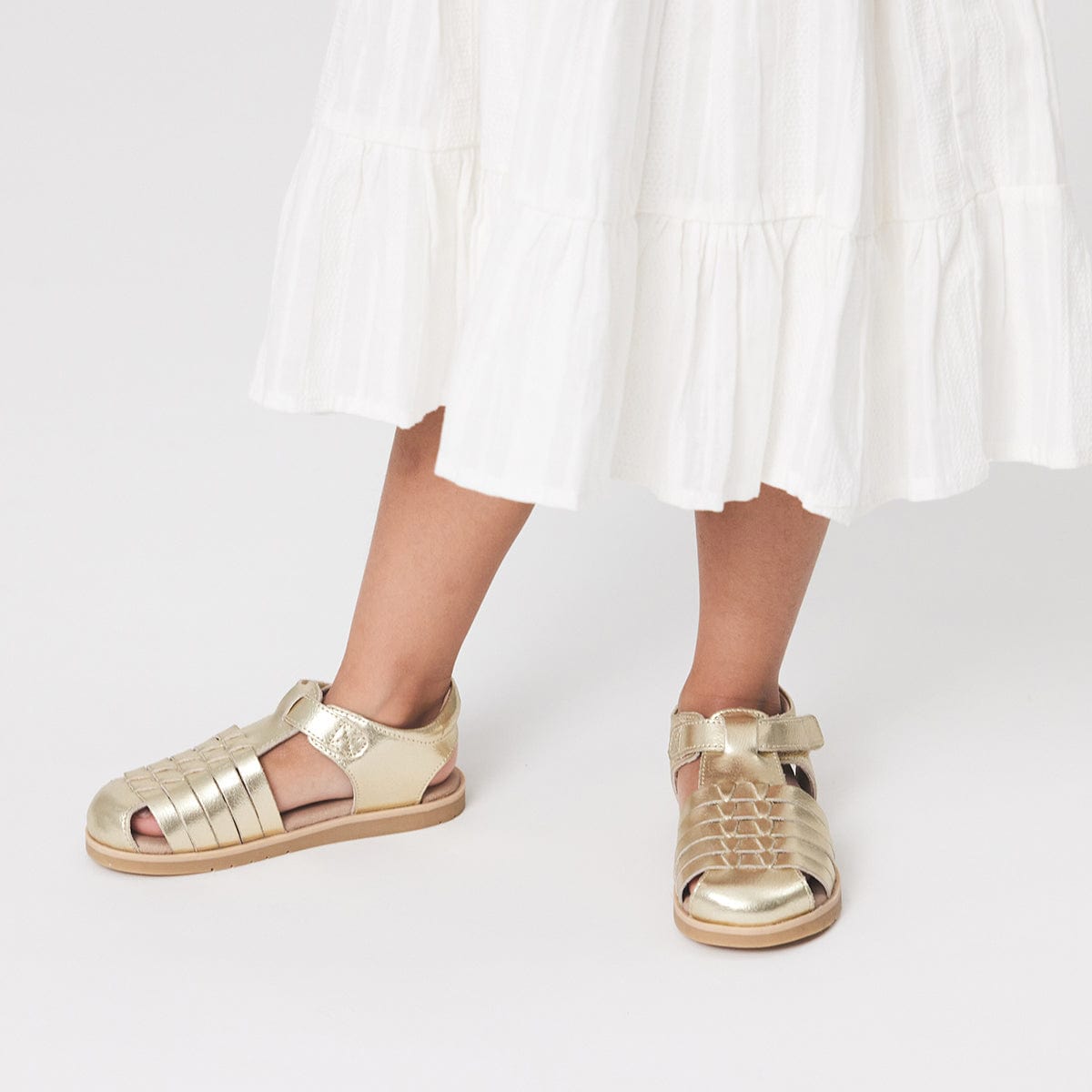 Pretty Brave Girls Shoes Frankie Sandal in Gold