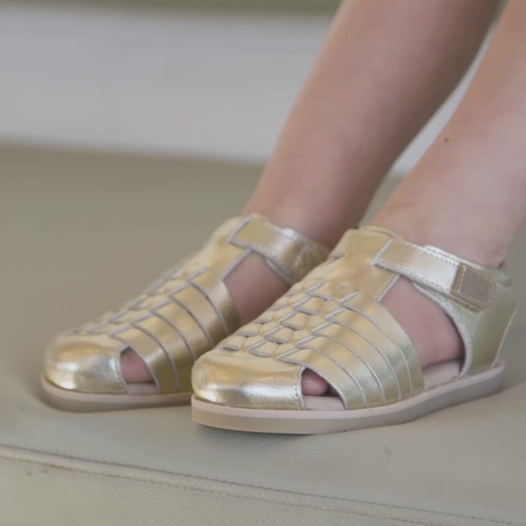 Pretty Brave Girls Shoes Frankie Sandal in Gold