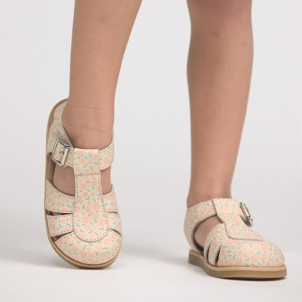 Pretty Brave Girls Shoes Maggie Peach Meadow Sandal