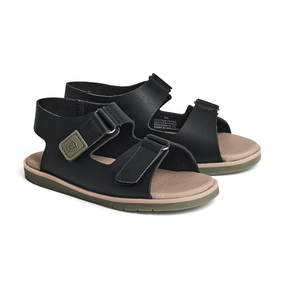 Pretty Brave Unisex Shoes Wilder Sandal in Black/Khaki