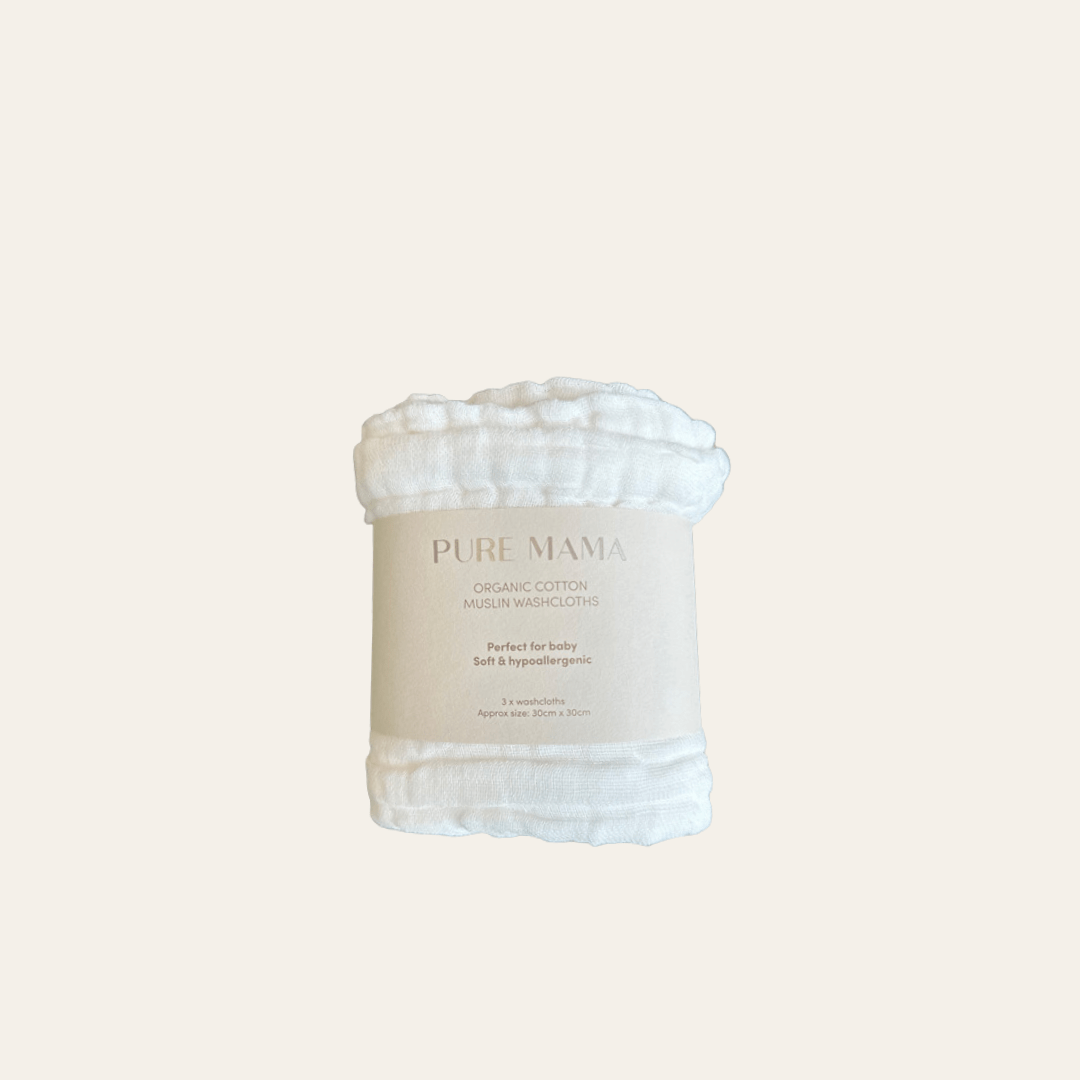 Pure Mama Baby Accessory Muslin Wash Cloth Set