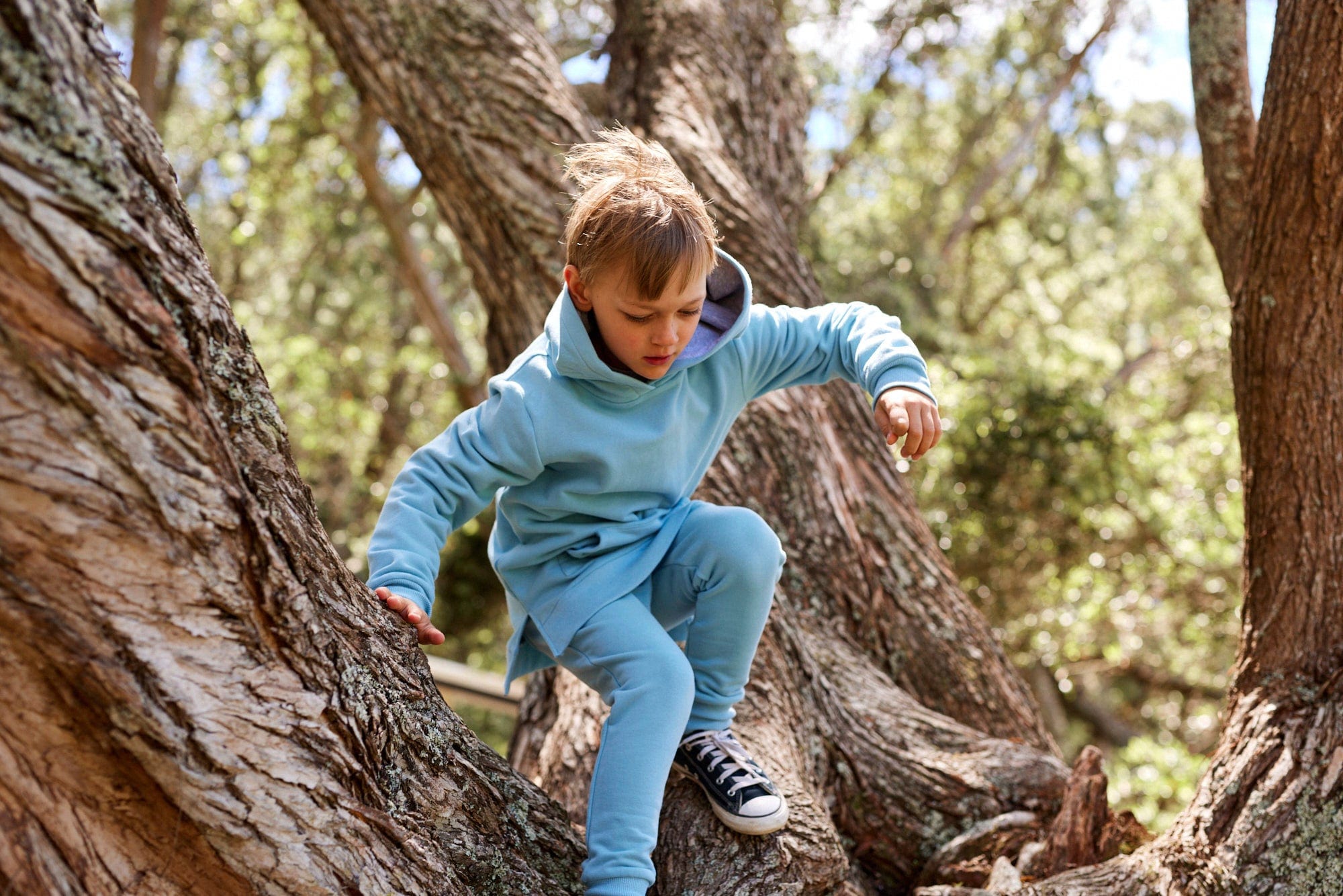 Rad Tribe Unisex Jumper Tribe Hood in Sky Blue