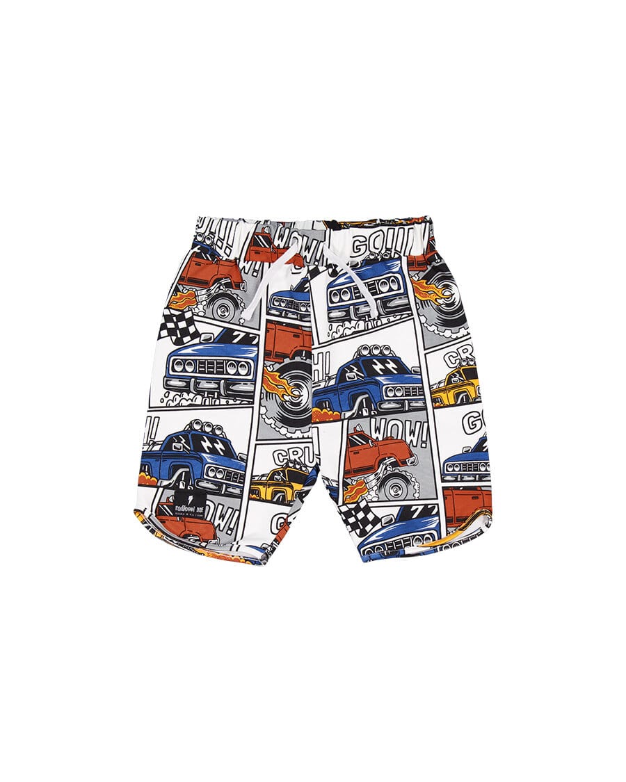 Radicool Dude Boys Bottoms 3Y Monster Trucks Short