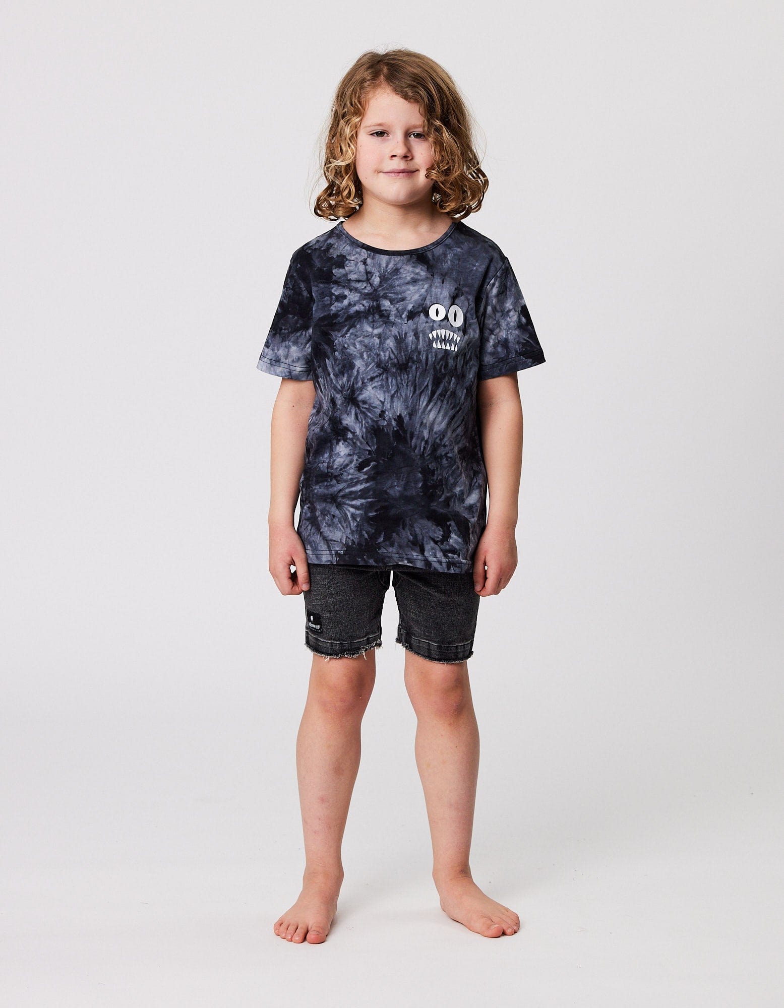 Radicool Dude Boys Bottoms Acid Wash Denim Short