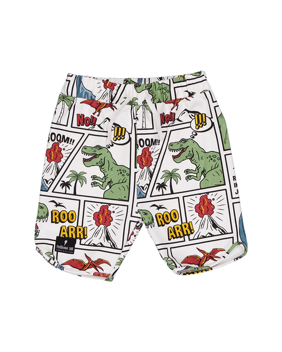 Radicool Dude Boys Bottoms Comic Dino Short