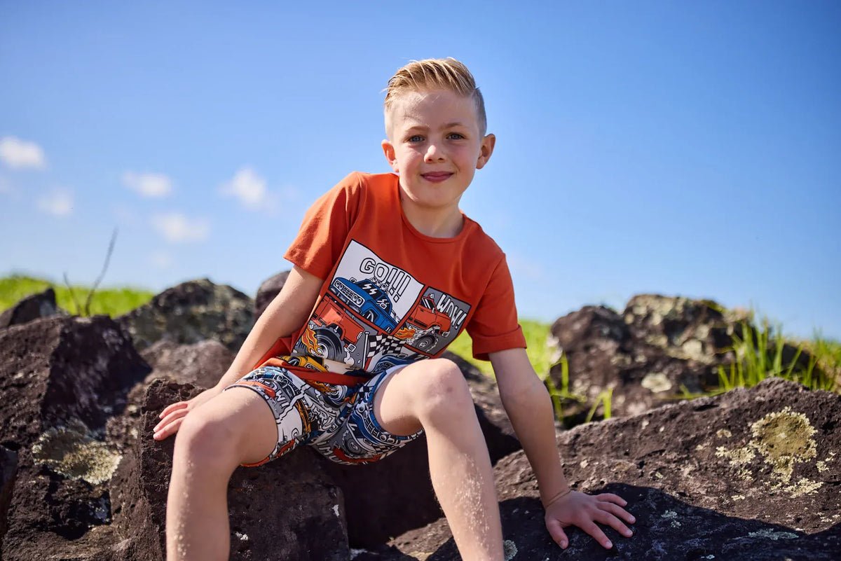 Radicool Dude Boys Bottoms Monster Trucks Short