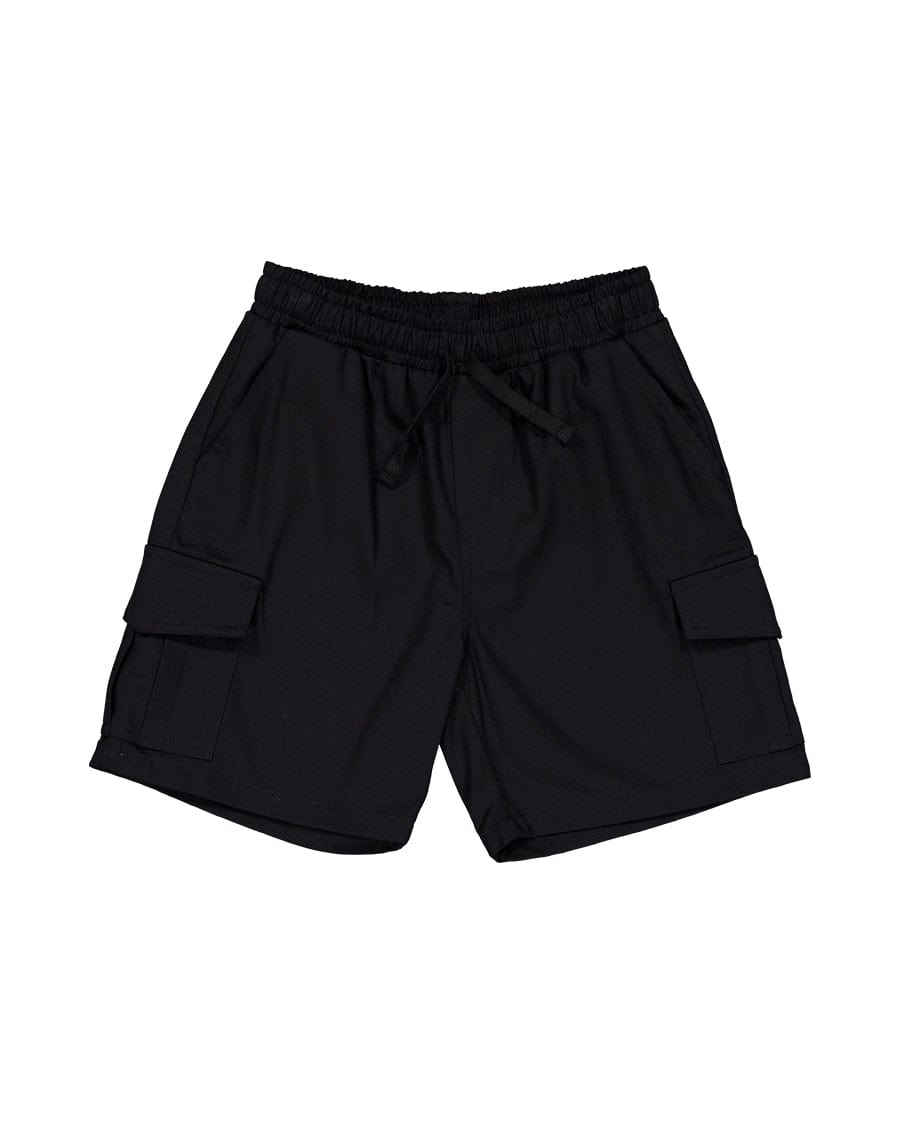 Radicool Dude Boys Bottoms Skater Cargo Short in Black
