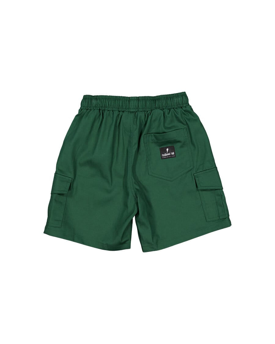 Radicool Dude Boys Bottoms Skater Cargo Short in Green