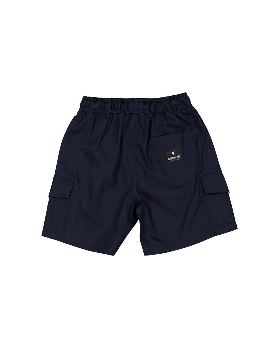 Radicool Dude Boys Bottoms Skater Cargo Short in Navy