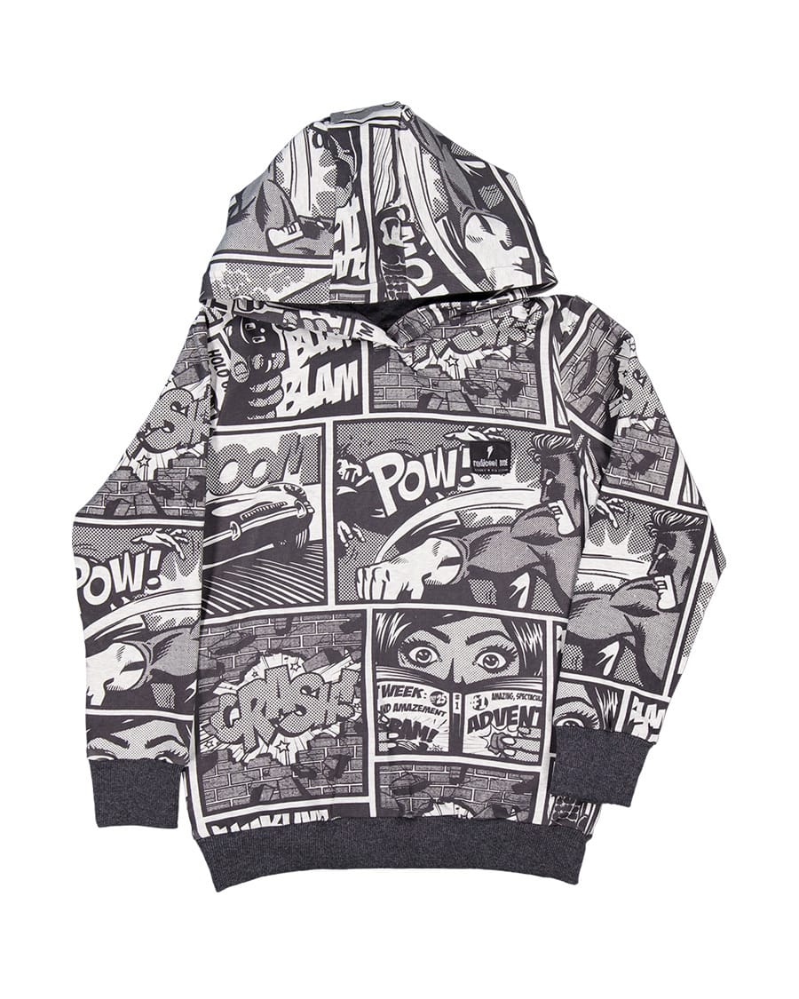 Radicool Dude Boys Jumper Comic Hood