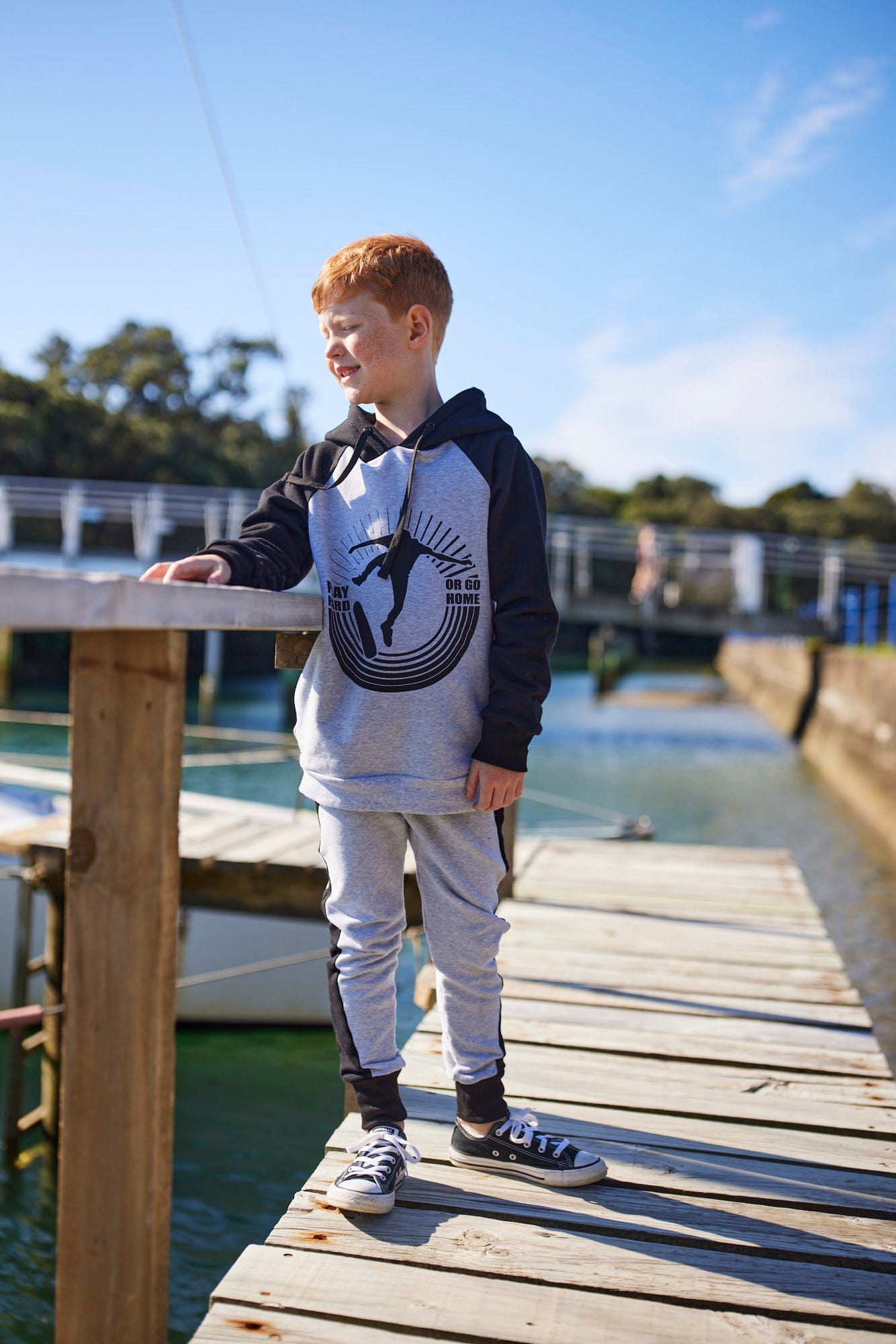 Radicool Dude Boys Jumper Grom Raglan Hood