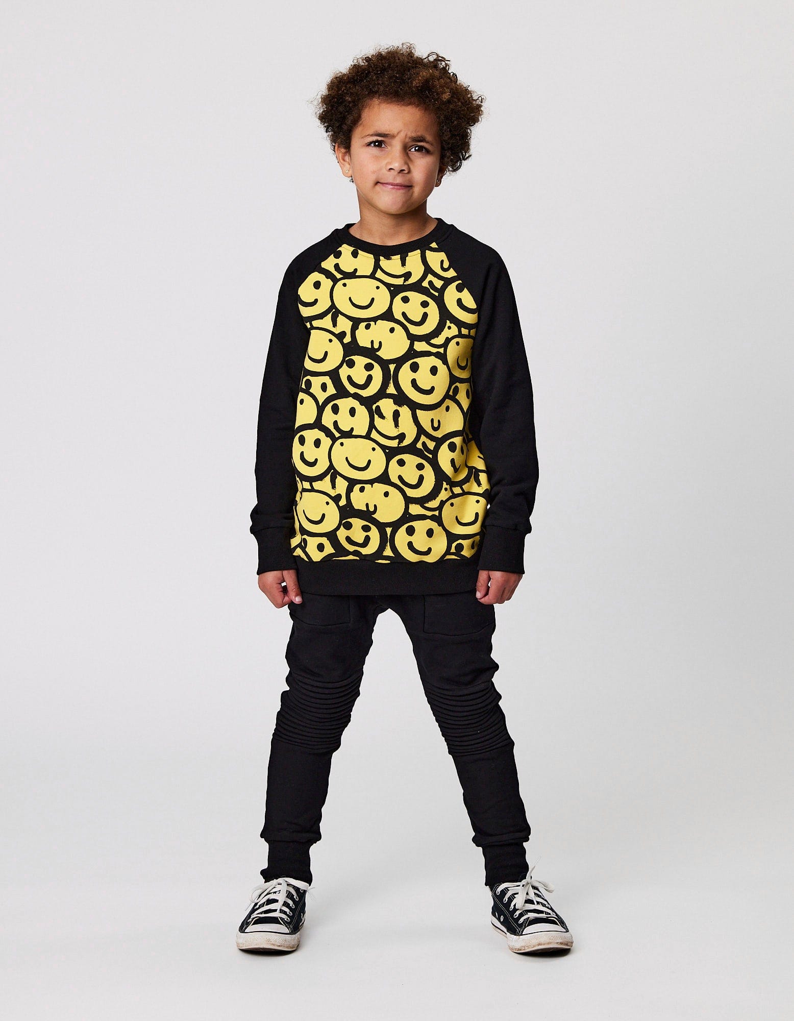 Radicool Dude Boys Jumper Happy Raglan Crew
