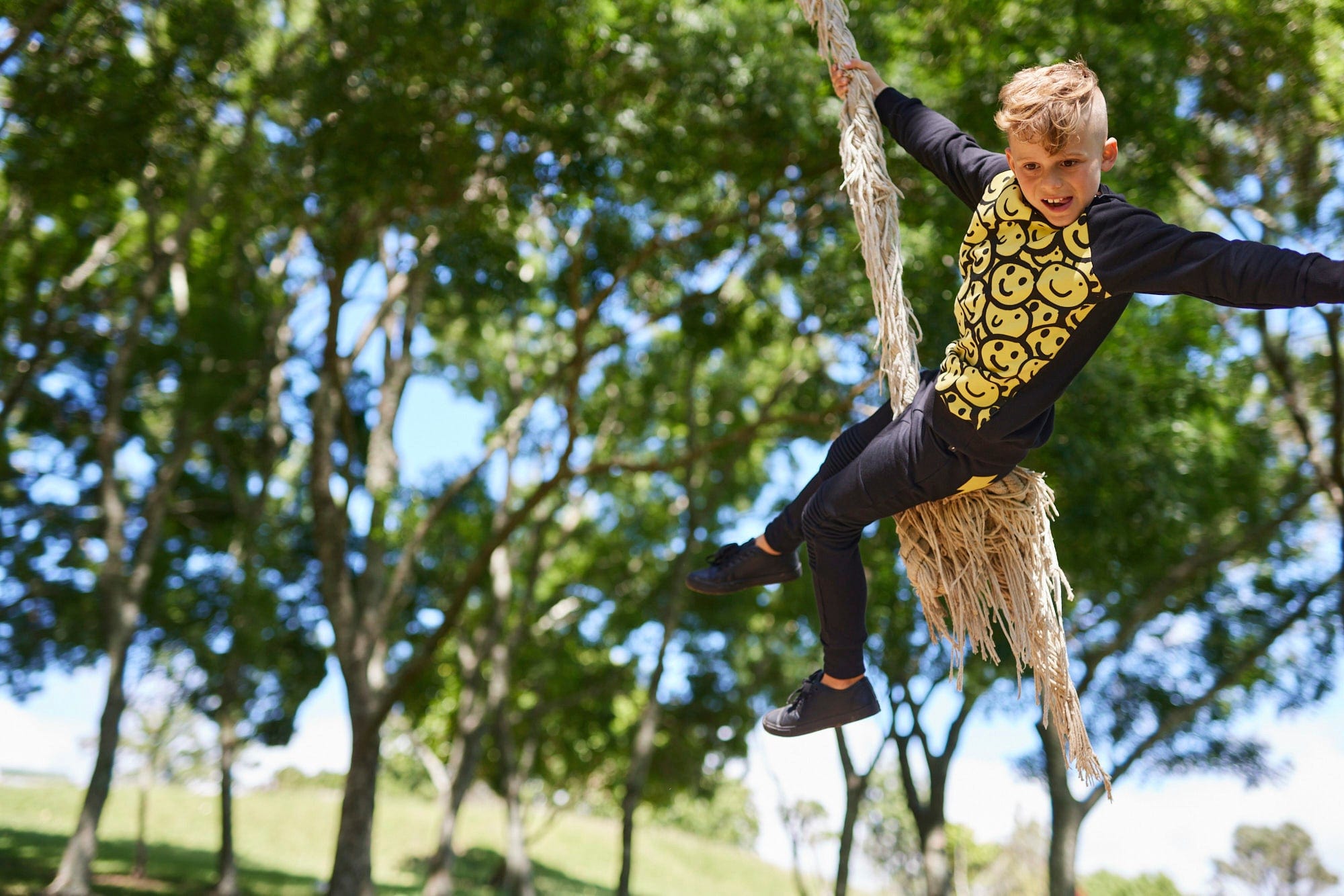 Radicool Dude Boys Jumper Happy Raglan Crew