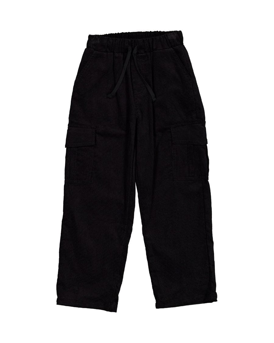 Radicool Dude Boys Pants Skater Cargo Cord Pant in Black