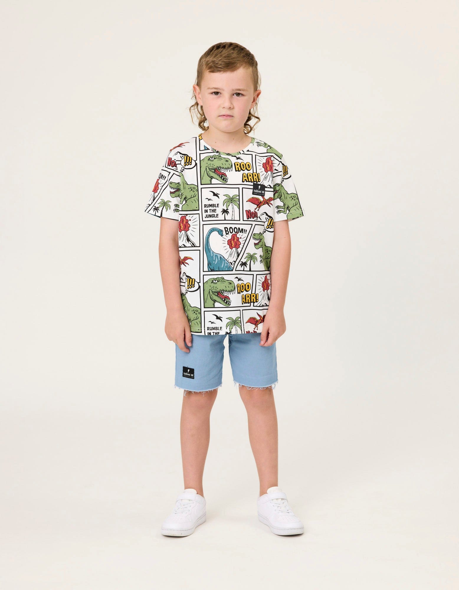 Radicool Dude Boys Tops 3Y Comic Dino Tee