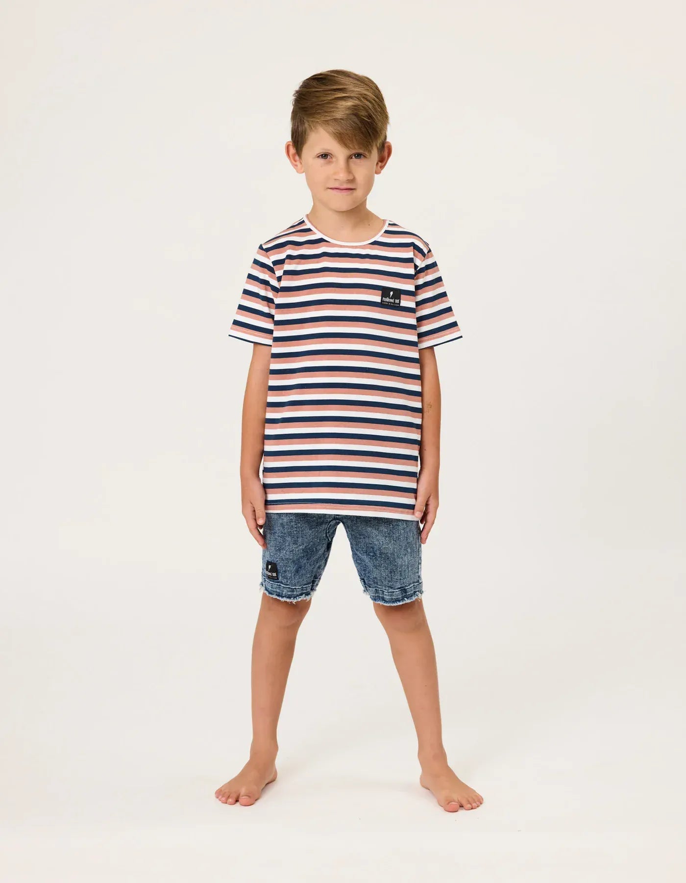 Radicool Dude Boys Tops 3Y Triple Stripe Tee