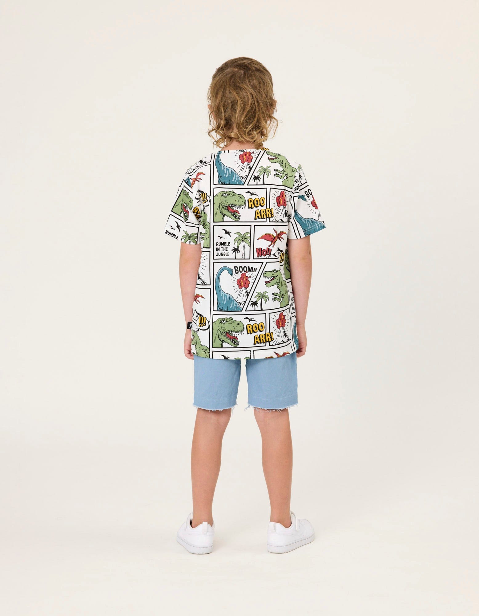 Radicool Dude Boys Tops Comic Dino Tee