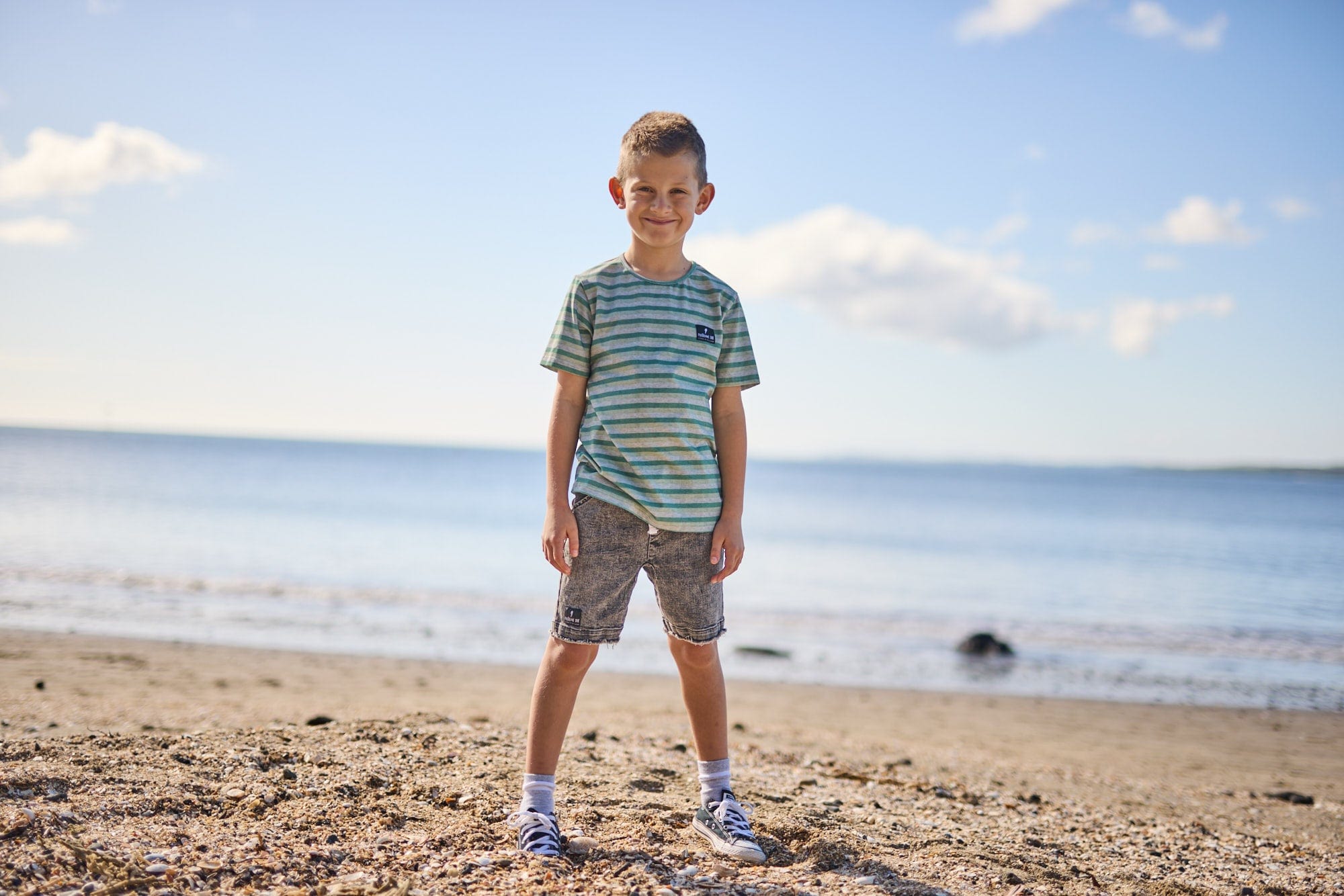 Radicool Dude Boys Tops Grasslands Stripe Tee