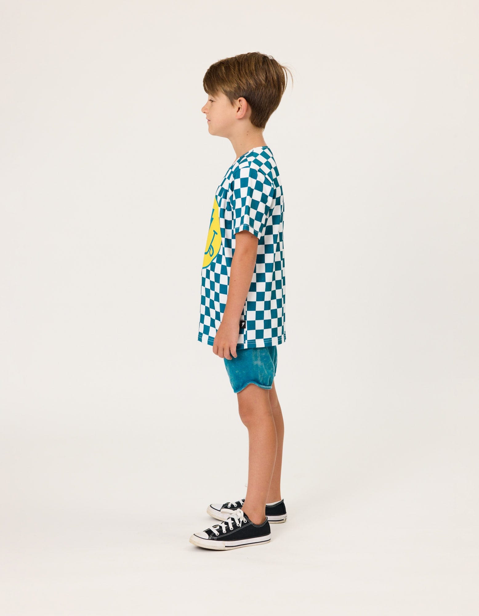 Radicool Dude Boys Tops Smiley Chequerboard Tee