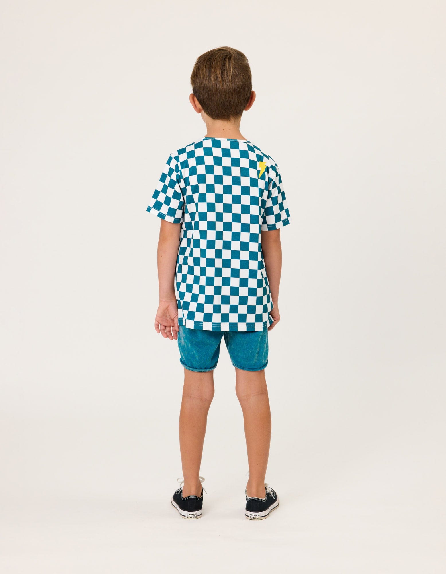 Radicool Dude Boys Tops Smiley Chequerboard Tee