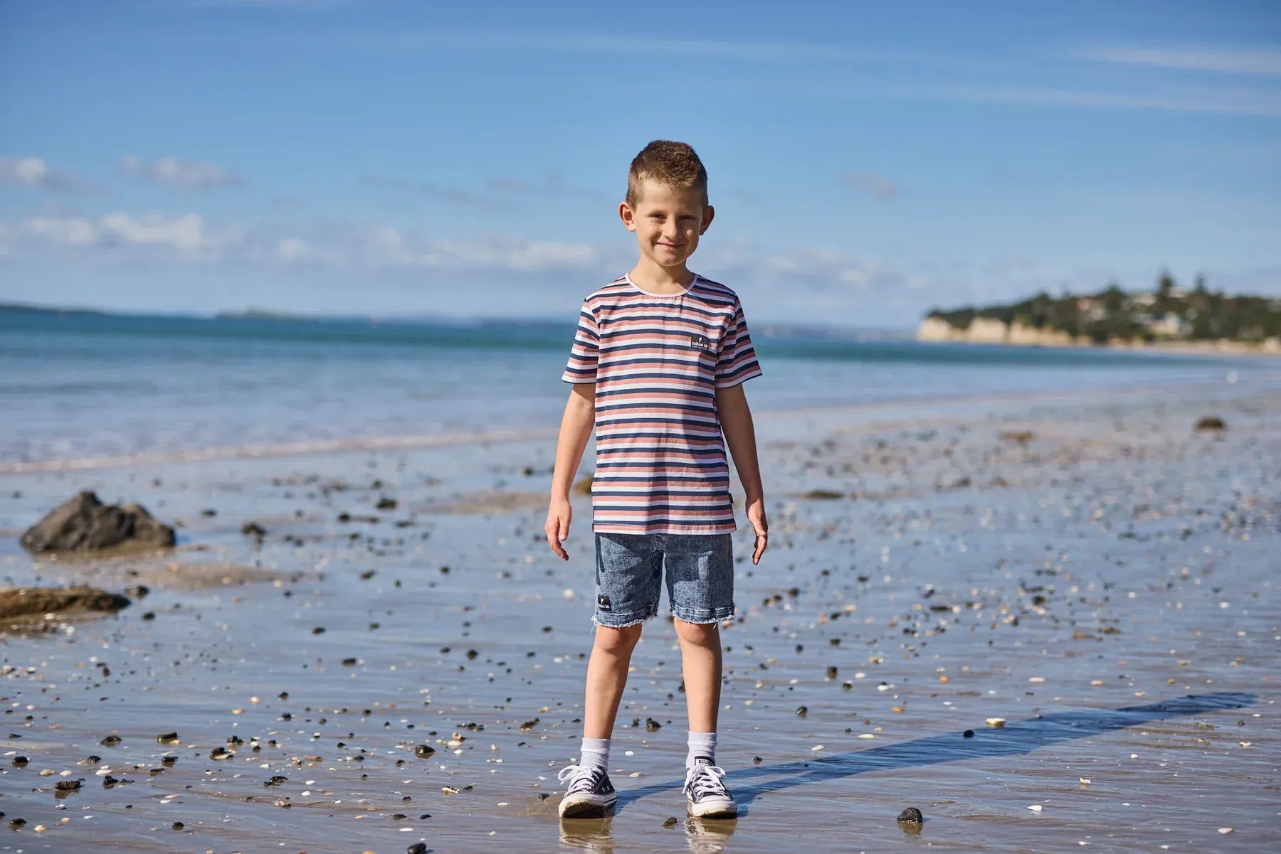 Radicool Dude Boys Tops Triple Stripe Tee