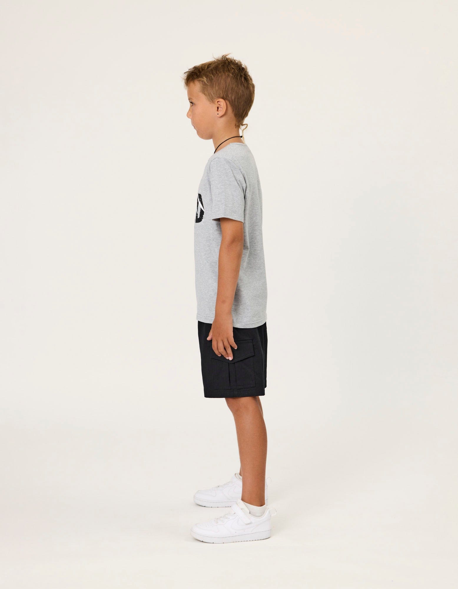 Radicool Dude Boys Tops Wild Tee in Grey Marl
