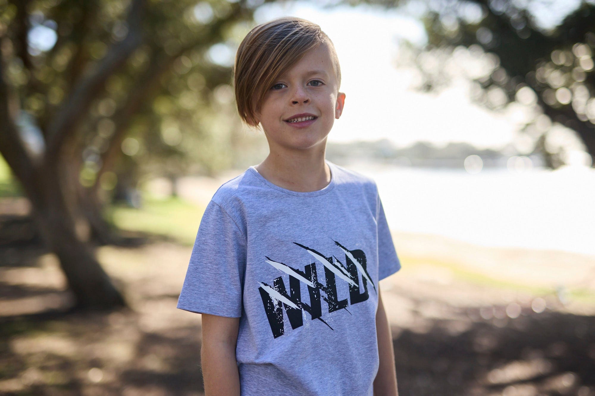Radicool Dude Boys Tops Wild Tee in Grey Marl