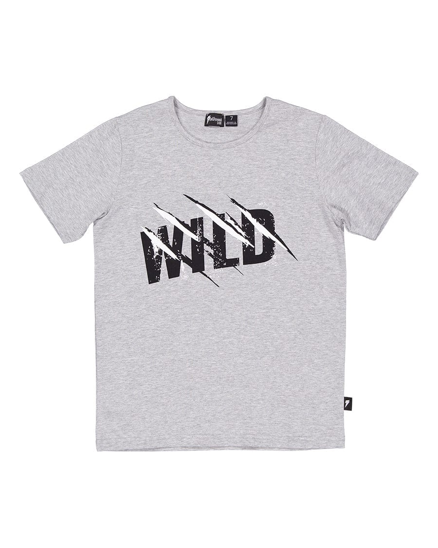 Radicool Dude Boys Tops Wild Tee in Grey Marl