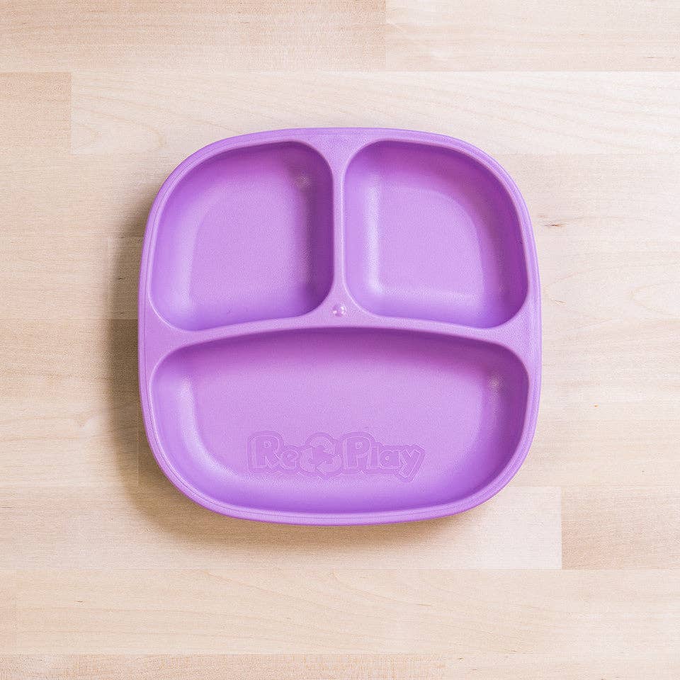 Re-Play Accessory Feeding Re-Play Divided Plate - Purple