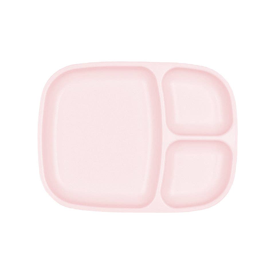 Re-Play Accessory Feeding Re-Play Divided Tray - Ice Pink