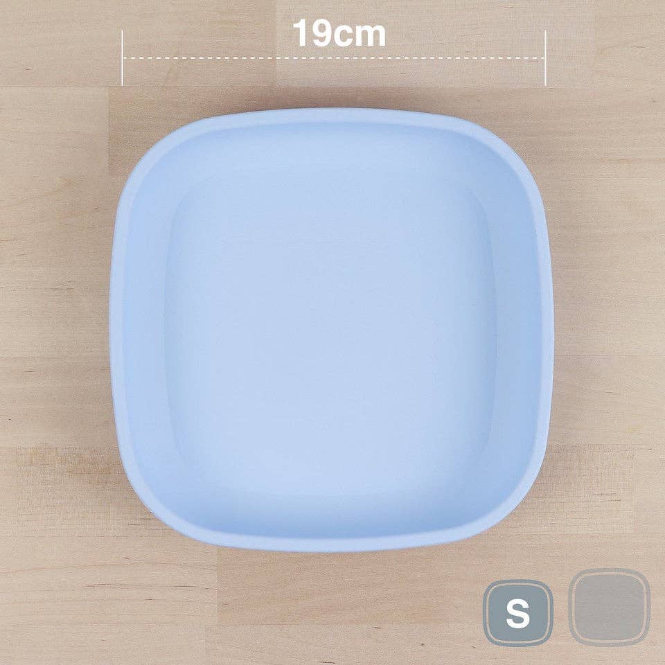 Re-Play Accessory Feeding Re-Play Flat Plate - Ice Blue