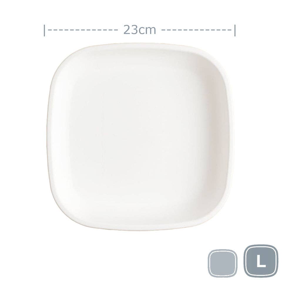 Re-Play Accessory Feeding Re-Play Large Flat Plate - White