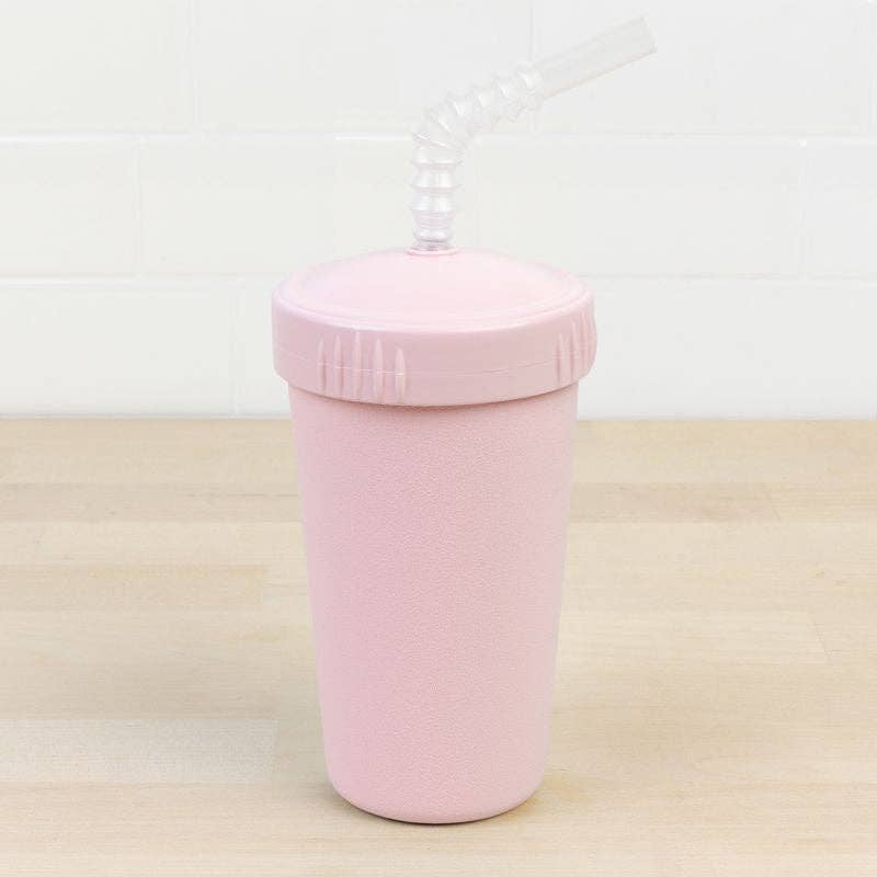 Re-Play Accessory Feeding Re-Play Straw Cup with Reusable Straw - Ice Pink