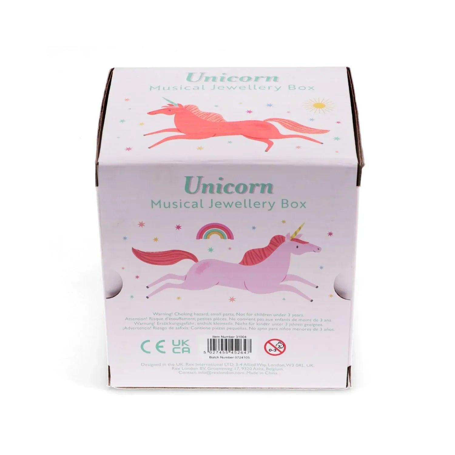 Rex London Girls Accessory Musical Jewellery Box - Unicorn