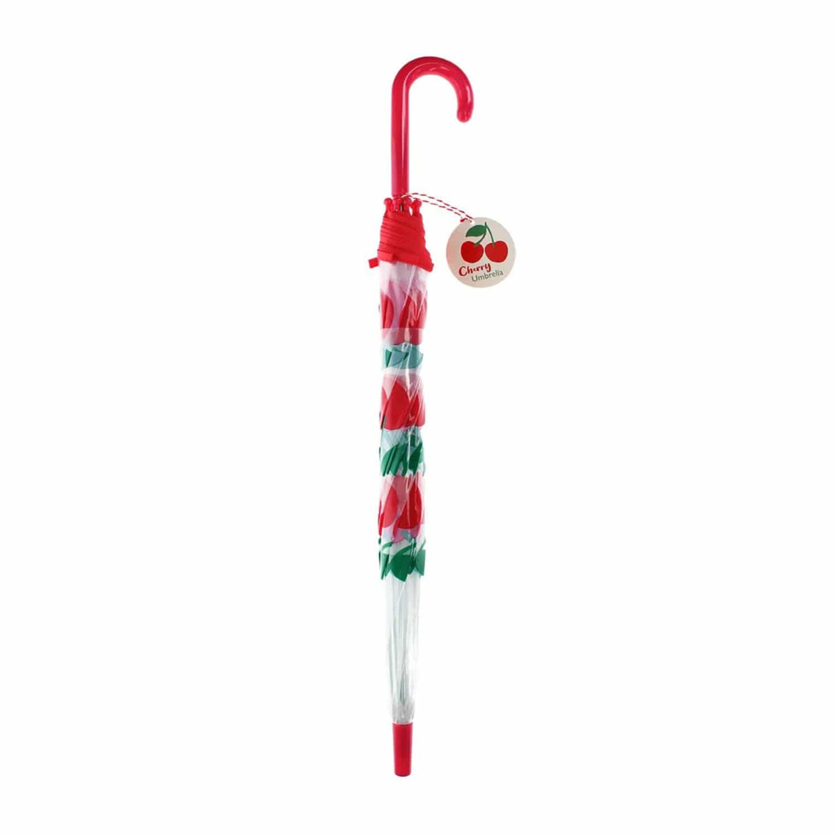 Rex London Girls Accessory Transparent Umbrella - Cherry